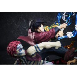 Tanjiro Giyu Akaza Fight Figure - Demon Slayer Vignette - 13 Cm