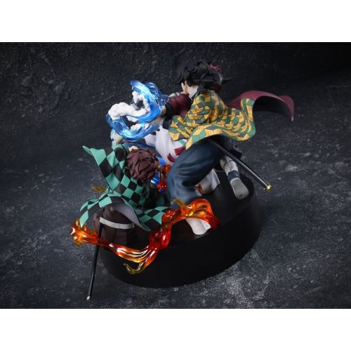 Tanjiro Giyu Akaza Fight Figure - Demon Slayer Vignette - 13 Cm