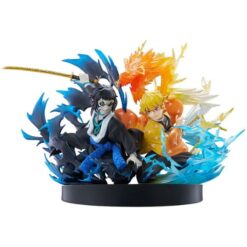 Zenitsu e Kaigaku Fight Figure - Demon Slayer Vignette - 15 Cm