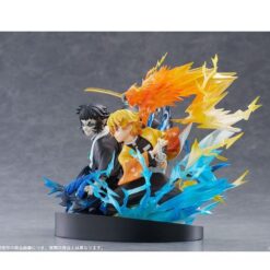 Zenitsu e Kaigaku Fight Figure - Demon Slayer Vignette - 15 Cm