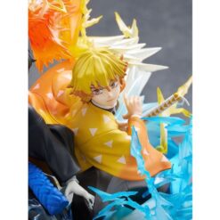 Zenitsu e Kaigaku Fight Figure - Demon Slayer Vignette - 15 Cm