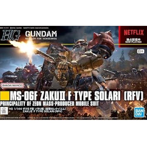High Grade - Zaku II F Type Solari RFV Requiem for Vengeance - Model Kit 1:144