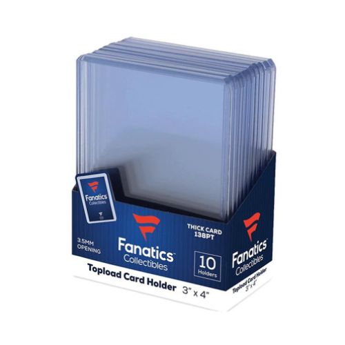 Toploader Carte 138pt Fanatics 3x4 10 pz