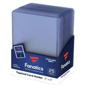 Toploader 59pt Fanatics 3x4 per 25 pz