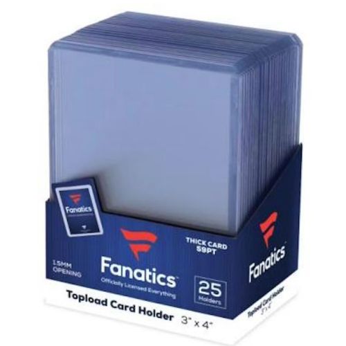 Toploader 59pt Fanatics 3x4 per 25 pz