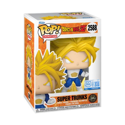 Funko POP! Animation: Dragon Ball Z - Super Trunks 2588 Limited Edition Esclusiva Italiana Covo del Nerd Glow Chase