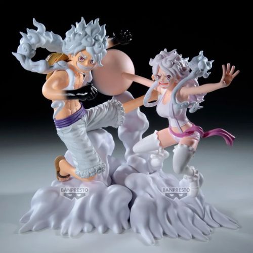 Monkey D. Luffy Gear 5 Figure - One Piece Senkozekkei Figure - Statua 15 cm