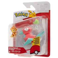 Pokémon Battle Figure Set 3-Pack Mimikyu, Chimchar, Ralts & Porygon 5 cm Jazwares