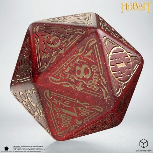 The Hobbit Spindown D20 - Ember TCG Jumbo Die - Q-Workshop