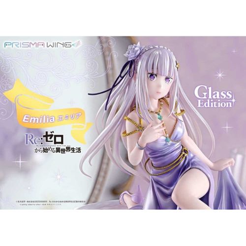 Statua Emilia Re:Zero Prisma Wing 1/7 Glass Edition