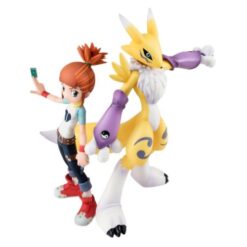 Renamon e Ruki Makino Figure - G.E.M. Series Digimon Tamers Figure 13 cm
