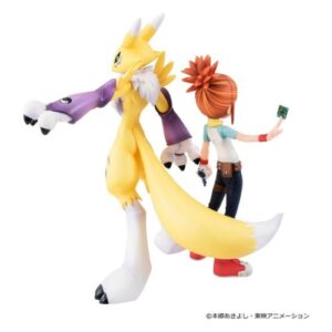 Renamon e Ruki Makino Figure - G.E.M. Series Digimon Tamers Figure 13 cm