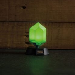 Lampada Zelda Rupia Verde 3D 10 cm Ufficiale Nintendo