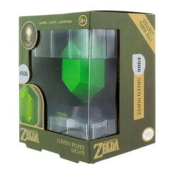 Lampada Zelda Rupia Verde 3D 10 cm Ufficiale Nintendo