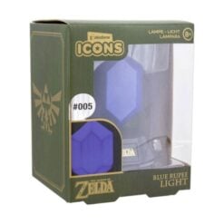 Lampada Zelda Rupia Blu 3D 10 cm Ufficiale Nintendo