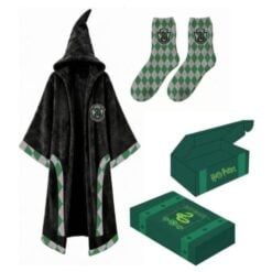 Set Regalo Harry Potter Serpeverde Mantello e Calzini