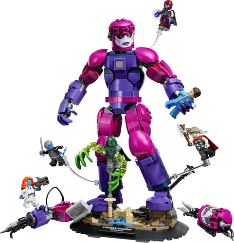 LEGO | Marvel 76348 Battaglia Epica: Avengers: Doomsday, Gioco con Action Figure della Sentinella e 6 Minifigure, Regalo 9+ - immagine 2