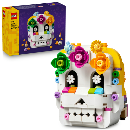 LEGO Iconic 40811 Altare dei Morti, Kit di Arti e Mestieri Fai da Te con Teschio Decorativo, Idea Regalo per Bambini da 9 Anni i - immagine 8