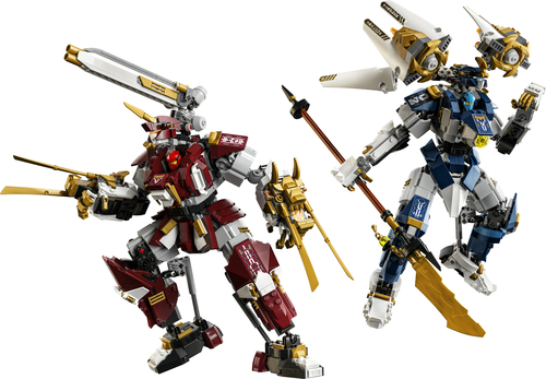 LEGO NINJAGO 71870 Mech Titanici Gemelli, Giocattolo con 2 Action Figure e 3 Minifigure, Regalo per Bambini da 12+ Anni - immagine 2