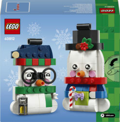 LEGO Iconic 40812 Pupazzi di Neve Ornamentali, Kit di Arti e Mestieri, Giochi di Natale con 2 Personaggi e Accessori, Regalo da - immagine 3