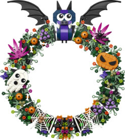 Alternative view of LEGO Iconic 40825 Ghirlanda di Halloween, Addobbo con Pipistrelli, Zucche, Fantasmi e Ragnatele, Regalo per Ragazze e Ragazzi da