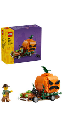 LEGO Iconic 40822 Furgone di Halloween Giocattolo, Kit Arti e Mestieri con Zucca e Minifigure del Contadino, Regalo per Bambini - immagine 8