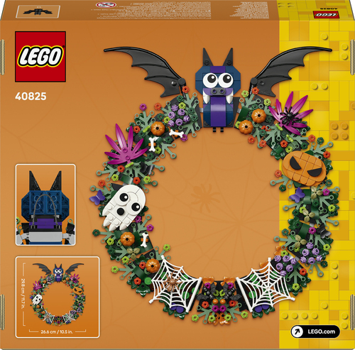 LEGO Iconic 40825 Ghirlanda di Halloween, Addobbo con Pipistrelli, Zucche, Fantasmi e Ragnatele, Regalo per Ragazze e Ragazzi da - immagine 3