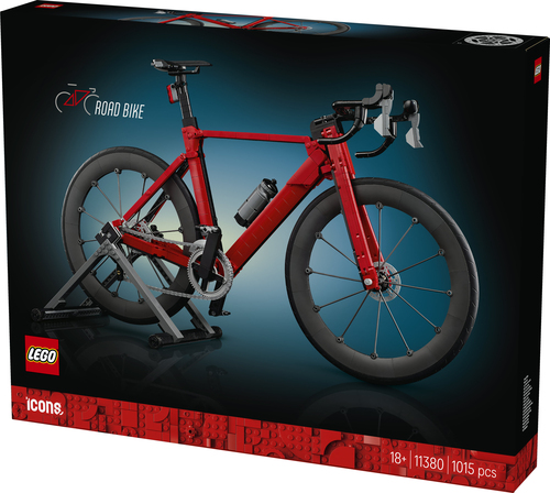 LEGO ICONS 11380 Bici da Corsa, Kit Modellismo per Adulti con Pneumatici, Deragliatore e Supporto, Regalo per Fan di Ciclismo - immagine 7