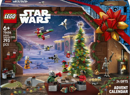 LEGO Star Wars 75456 Calendario dell'Avvento 2026, Giochi Bambini 6+ per Countdown di Natale con 24 Sorprese, Regalo per Fan