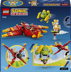 LEGO Sonic the Hedgehog 77119 Tornado-1 di Tails, Aereo Giocattolo con 2 Personaggi e Smeraldo del Caos, Regalo per Gamer 8+ - immagine 3