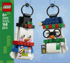 LEGO Iconic 40812 Pupazzi di Neve Ornamentali, Kit di Arti e Mestieri, Giochi di Natale con 2 Personaggi e Accessori, Regalo da - immagine 6