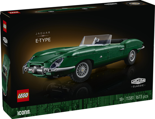 LEGO ICONS 11381 Jaguar E-Type, Modellino per Adulti di Auto con Motore 6 Cilindri e Kit di Attrezzi, Regalo da Collezione - immagine 7
