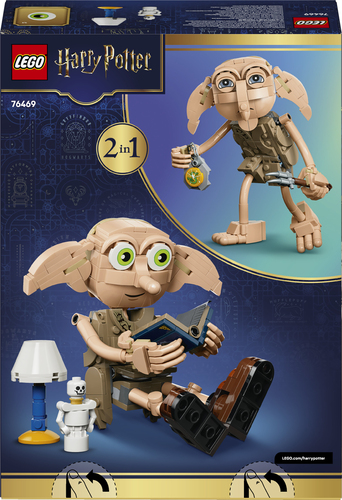LEGO Harry Potter 76469 2in1 Dobby l'Elfo Libero, Gioco Trasformabile in Kreacher, Decorazione Cameretta, Regalo Bambini 8+ - immagine 6