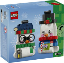 LEGO Iconic 40812 Pupazzi di Neve Ornamentali, Kit di Arti e Mestieri, Giochi di Natale con 2 Personaggi e Accessori, Regalo da - immagine 7
