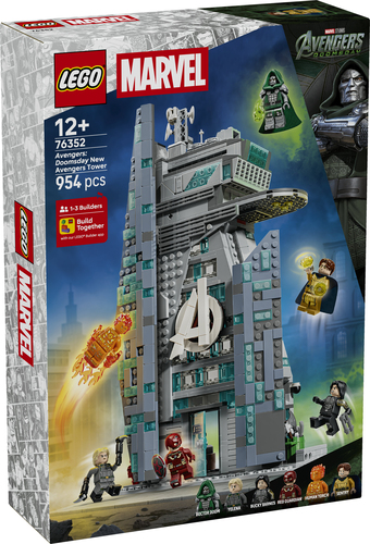 LEGO | Marvel 76352 Avengers: Doomsday Nuova Torre degli Avengers, Giocattolo da Supereroi con 6 Minifigure, Regalo da 12+ - immagine 8