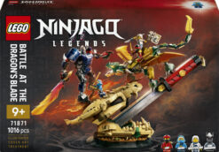LEGO NINJAGO 71871 Battaglia alla Lama del Drago, Giocattolo con Drago, Action Figure e 4 Minifigure, Regalo per Bambini 9+