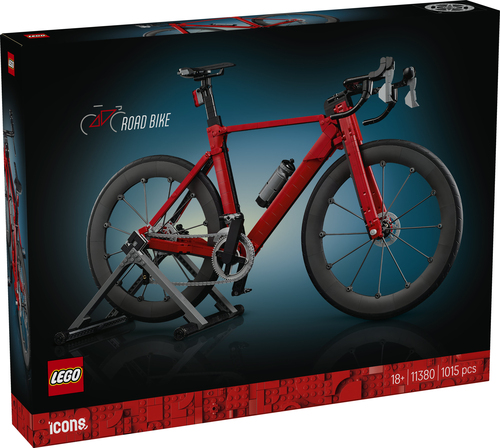 LEGO ICONS 11380 Bici da Corsa, Kit Modellismo per Adulti con Pneumatici, Deragliatore e Supporto, Regalo per Fan di Ciclismo - immagine 6
