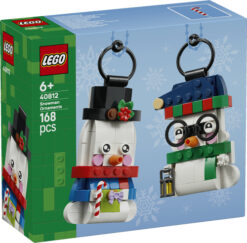 LEGO Iconic 40812 Pupazzi di Neve Ornamentali, Kit di Arti e Mestieri, Giochi di Natale con 2 Personaggi e Accessori, Regalo da - immagine 4