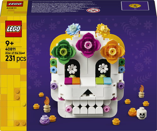 LEGO Iconic 40811 Altare dei Morti, Kit di Arti e Mestieri Fai da Te con Teschio Decorativo, Idea Regalo per Bambini da 9 Anni i