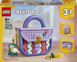 LEGO Creator 31391 3in1 Borsetta alla Moda Portaoggetti, Gioco Trasformabile in Trolley o Portaoggetti, Regalo Bambini 8+