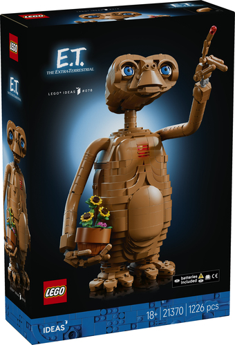 LEGO Ideas 21370 E.T. the Extra-Terrestrial, Kit Modellismo per Adulti con Figura Aliena, Fiori Finti e Mattoncino Luminoso - immagine 7