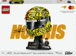 LEGO Editions 43023 Casco di Lando Norris McLaren Mastercard F1 Team, Gadget F1 con Minifigure da Collezione, Regalo da 14+