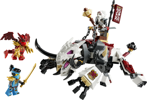 LEGO NINJAGO 71863 Zilvar e Grimtak la Bestia Drago, Giocattolo Ninja con Action Figure e 3 Minifigure, Regalo per Bambini 7+ - immagine 2
