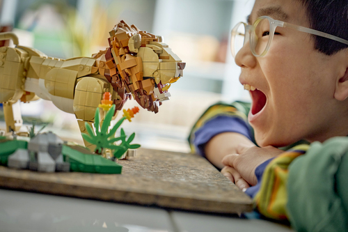 LEGO Creator 3 in 1 - Animali selvatici: Leone Maestoso 31386 Giocattolo, Trasformabile in Leonessa o in 2 Cuccioli, Regalo da 9+ - immagine 3