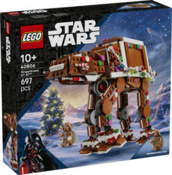 LEGO Star Wars 40806 Walker AT-AT Pan di Zenzero, Gioco di Natale con Minifigure di Darth Vader, Regalo Natalizio Bambini 10+ - immagine 5