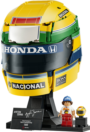 LEGO Editions 43024 Casco Ayrton Senna, Merch da F1 con Minifigure da Collezione, Regalo per Ragazzi 14+ e per Fan Adulti - immagine 2