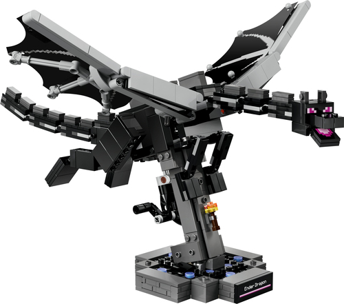LEGO Minecraft 21595 Drago dell'End, Giocattolo Interattivo con Ali Mobili e Supporto, Regalo per Gamer e Bambini da 10 Anni - immagine 2