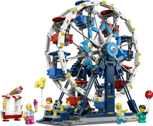 LEGO Creator 31389 3in1 Iconica Ruota Panoramica, Parco Giochi Trasformabile in Attrazione a Forma di UFO o in Giostra, da 8+ - immagine 2