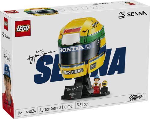 LEGO Editions 43024 Casco Ayrton Senna, Merch da F1 con Minifigure da Collezione, Regalo per Ragazzi 14+ e per Fan Adulti - immagine 7