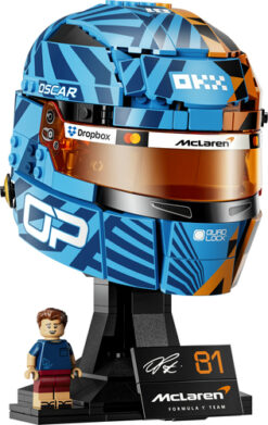 Alternative view of LEGO Editions 43017 Casco di Oscar Piastri McLaren Mastercard F1 Team, Gadget F1 con Minifigure da Collezione, Regalo da 14+